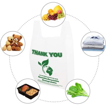 Retail Grocery Printed Custom Plastic Packaging Shopping Bag Used for Supermarkets and Households