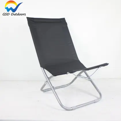 Portable Reclining Camp Beach Chair - Outdoor Folding Chair for Adults