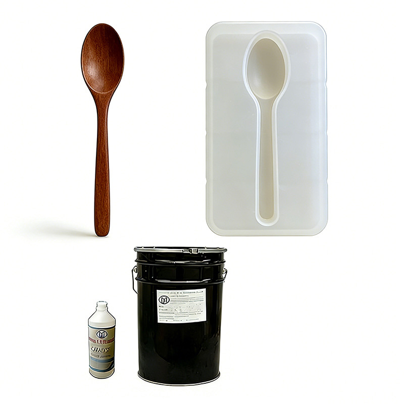 Condensation curing silicone mold rubber