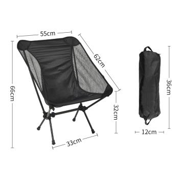 High-Quality Nylon Fabric Ultralight Folding Moon Chair: Perfect for Camping, Beach, and Outdoor Adventures