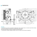 Gearless traction machine para sa pag -angat ng silid ng makina