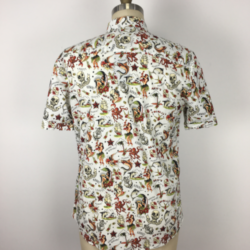 Custom Men's printed polyester cotton Shirts