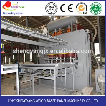 short cycle melamine laminating heat press plate machine for wood