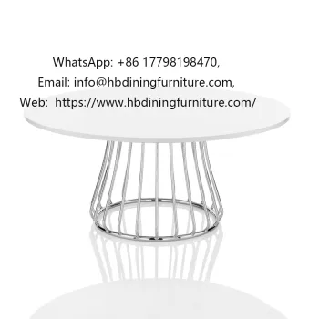 Hollow Iron Leg Velvet Footstool DF-07