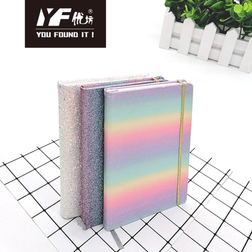 Leather Hardcover Notebook Custom colorful laser PU hardcover notebook Supplier