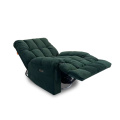 Silla reclinable de terciopelo verde moderno
