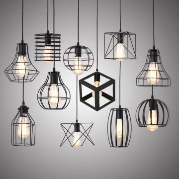 Modern Iron Chandelier Small Pendant Lighting Fixture