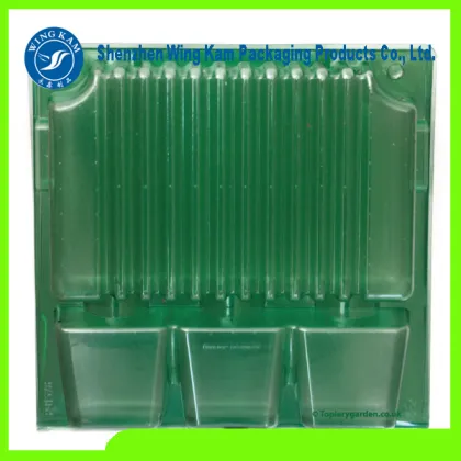 electronic earphone product packed by plastic slide blister packaging