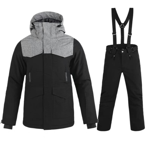 The splicing type fashion warm ski outfit