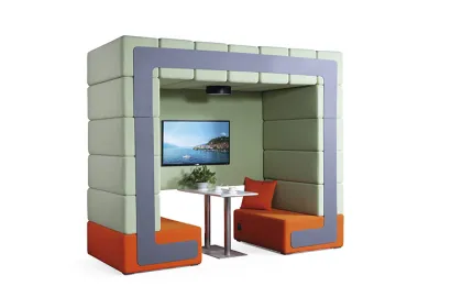 Commercial Double Seaters Private Meeting Soundproof Sofa