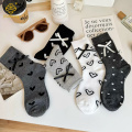 봄/여름 사랑 활 중간 양말 일본 스택 양말