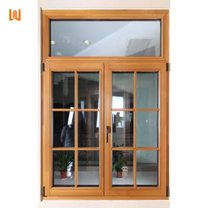 High Quality Custom Modern Wooden and Aluminum Clad Casement Windows