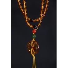 yellow bead necklace