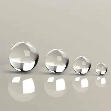 Spherical Fused Silica Glass Ball Lens Dia 10mm