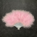 Ventilatore di piume Marabou di colore rosa tacchino