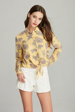 New ladies fashion printed blouse for Summer