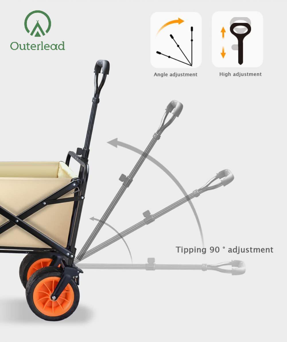 Vagón plegable de gran capacidad adecuado para uso al aire libre