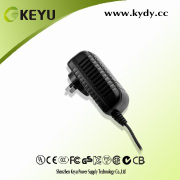 KA04-24W inline black power adapter 3C,GS,CB etc