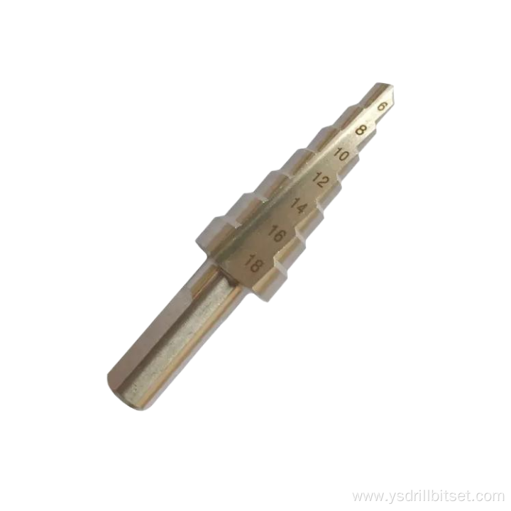 Hss Impact Step Drill Bit For Metal