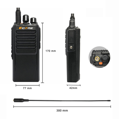 Ecome ET-600 Amateur radio de poche portable analogique