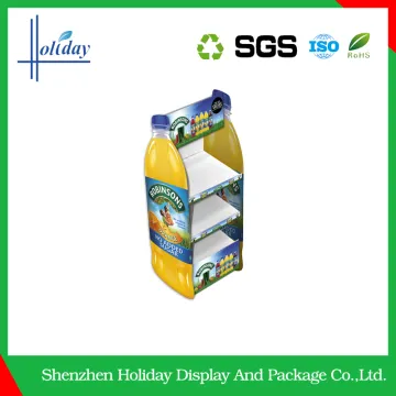 Customized Colorful Water Bottle Display Stands for Joy shaker ,beverage display rack,energy/soft drink display stand