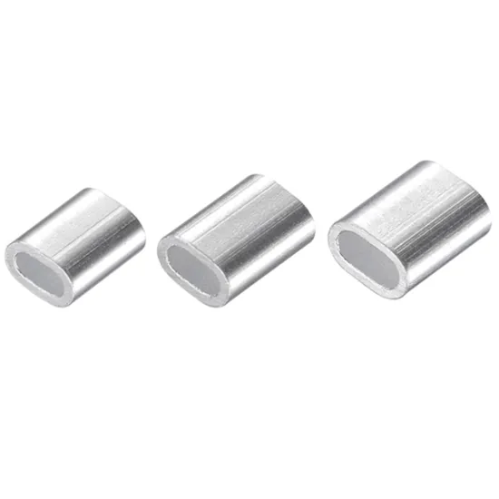 20mm EN 13411-3 DIN3093 Aluminum Crimp Sleeves for 21.7mm Wire Rope: Fixed Loop Hardware