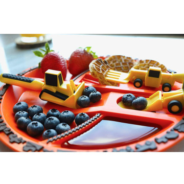 Auto-vormige creatieve dinerset voor kinderen: maaltijd avonturen verheffen