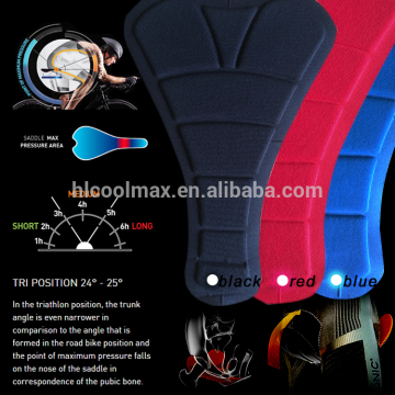 Fashion Unisex Black Comfortable triathlon cycling gel pad