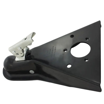 High Quality Black 2" Circular Tube Trailer Coupler - 5000 lbs Capacity