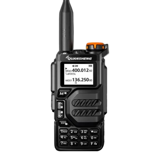 QUANSHENG UVK5: 1600mAh VHF UHF Long Range Handheld Walkie Talkie Radio