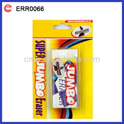 shape customed bulk rubber giant eraser