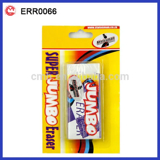 shape customed bulk rubber giant eraser