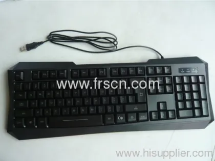 Multimedia Led Light Game Wired Computer Keyboard 