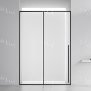 Черный один фиксированный и один подвижный скользящий экран