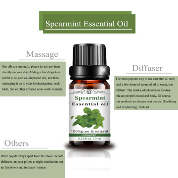 Factory Price Hot Selling Widely Used 100% Pure and Natural Spearmint Essential Oil