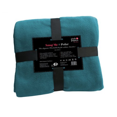 Pottery Barn Blue Snowman Fleece Blanket throw