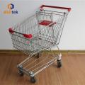 Cheap grey Asian metal Grocery Trolley