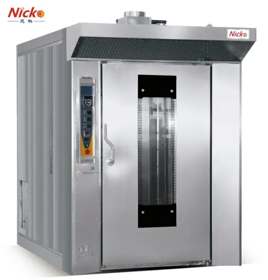 Kitchen Equipment Commercial Bakery Equipment Baking Bread Machine 64 Trays Diesel Rotary Rack Oven