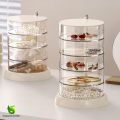 Spinning Clear Jewelry Storage with Transparent Design