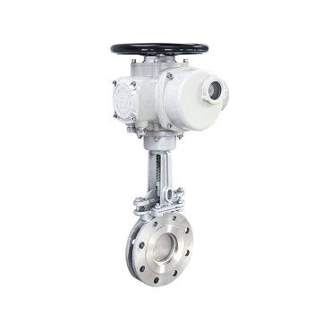 Electric Actuated WCB Wafer Flange PN10 6 Inch Slide Knife Gate Valve with Motorized Solenoid