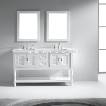 Transitional Series Waterproof Double Bowl Bath Vanity