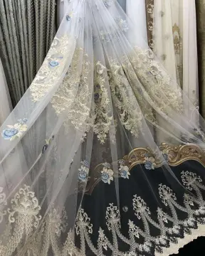 Newest Turkish Style Embroidered Sheer Fabric Curtains: Discover the Latest Designs