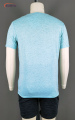 T-shirt de manga curta de algodão masculina / poliéster