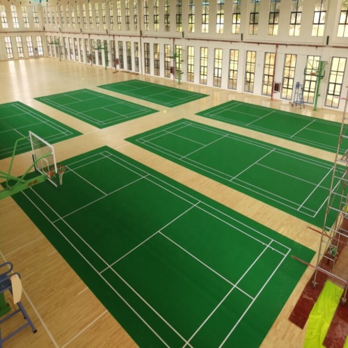 International indoor sports badminton court floor mat synthetic flooring