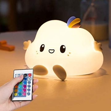 Custom Wholesale Silicone Night Light for Kids Bedside Cloud Lamp