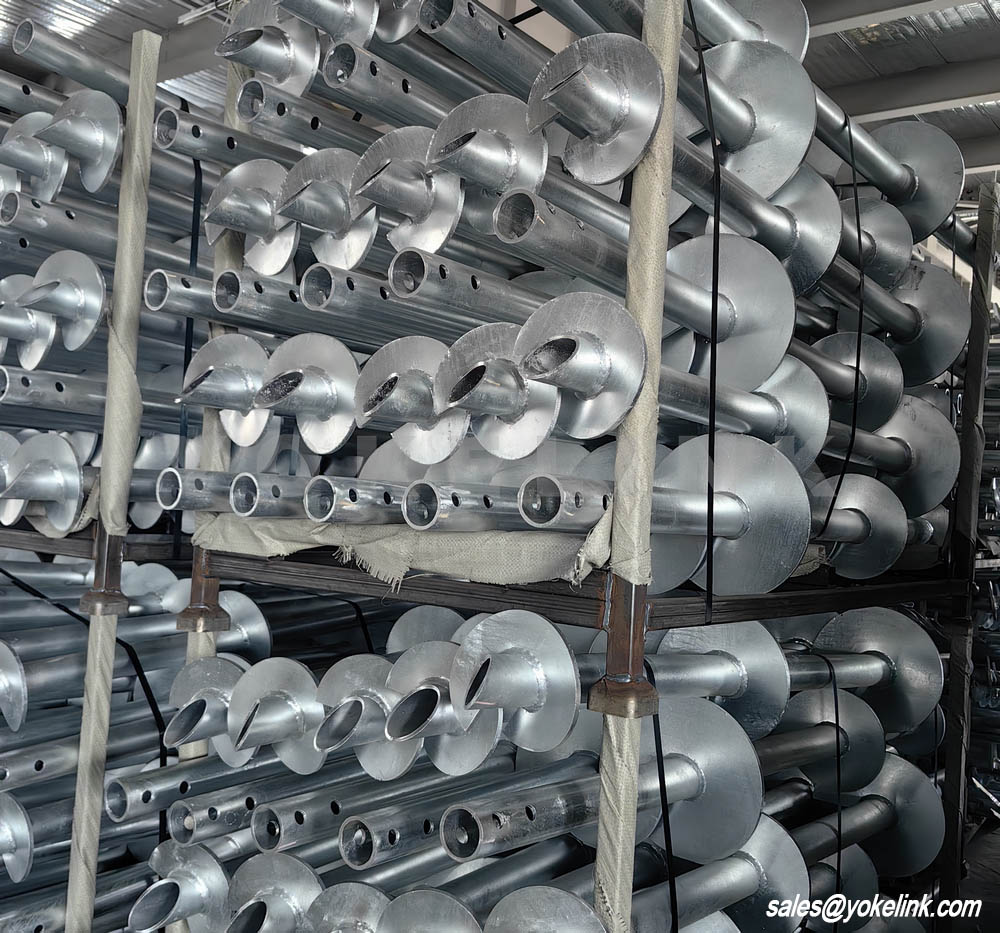 Csavaros csavaros horgony szilárd alapozó cölöpökhöz