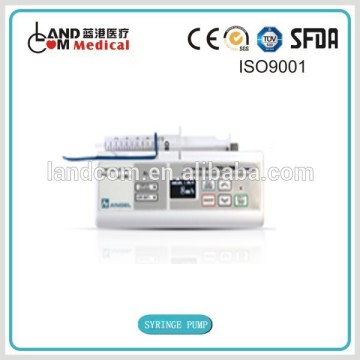 Portable stackable syringe pump with drug library and CE certificate