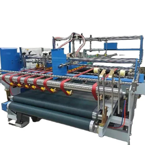 Manual carton box folding gluing lock machine
