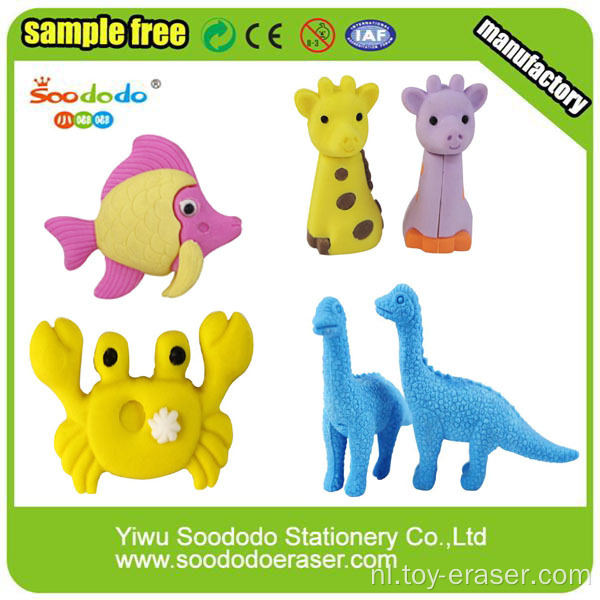 Lovely Animal Shaped Eraser voor Kinderen