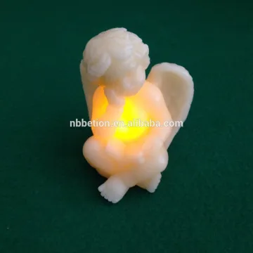 flameless led candle led angel shaped real wax candle christmas decorative led candle flickering real wax candle